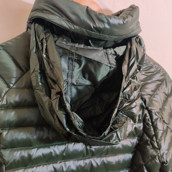RAINFOREST Women's Emerald Green Down Full Zip Up Insulated Hood Puffer Jacket S - Picture 9 of 12
